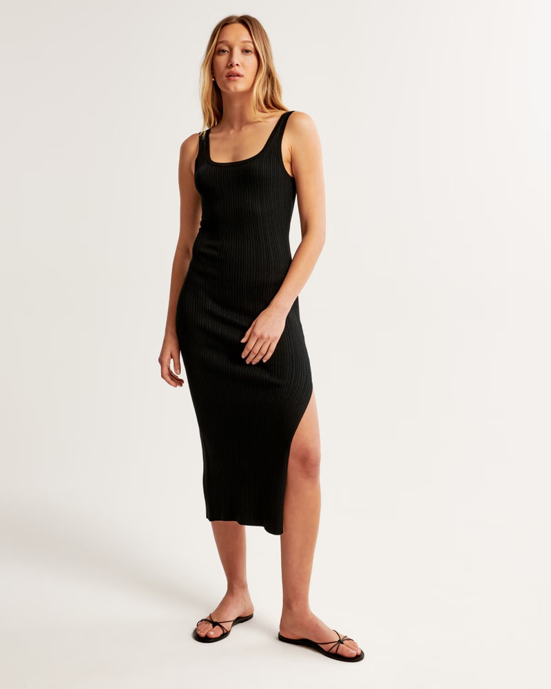 Ribbed Midi Sweater Dress | Abercrombie & Fitch (US)