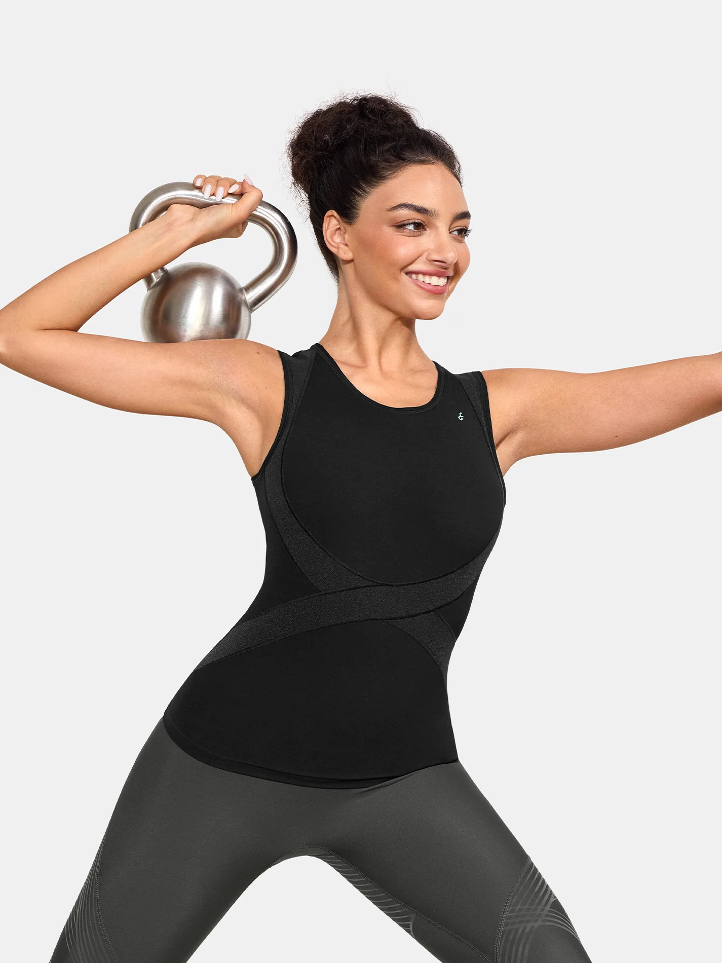 PowerBand Resistance FlowX Tank Top - Black / 6 (M) | Fanka INT