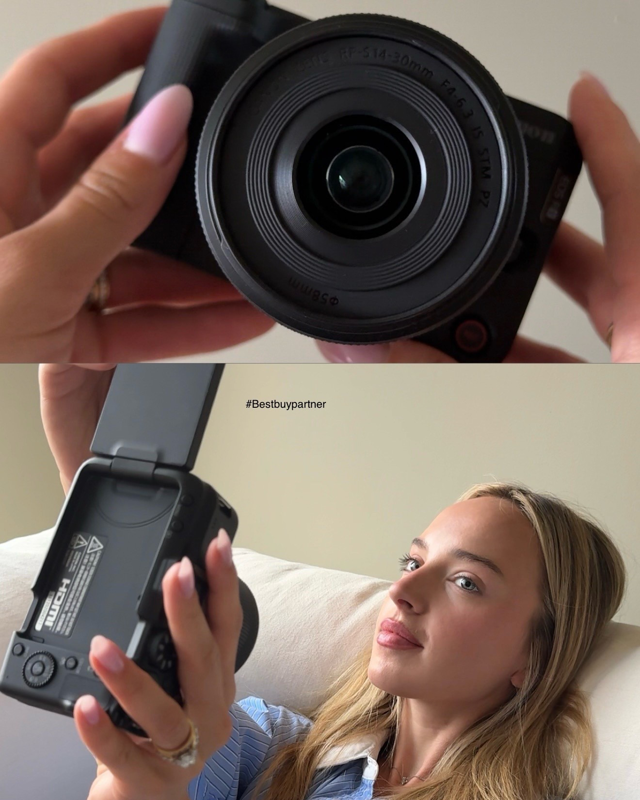 #bestbuypartner The @canon EOS R50 V is the perfect vlogging camera. Plus, the RF-S14-30mm Lens, included in the box, is an ultra wide angle lens that picks up everything you want in your scene and zooms in for amazing product close ups. Now available at @bestbuy #Canon #EOSR50V