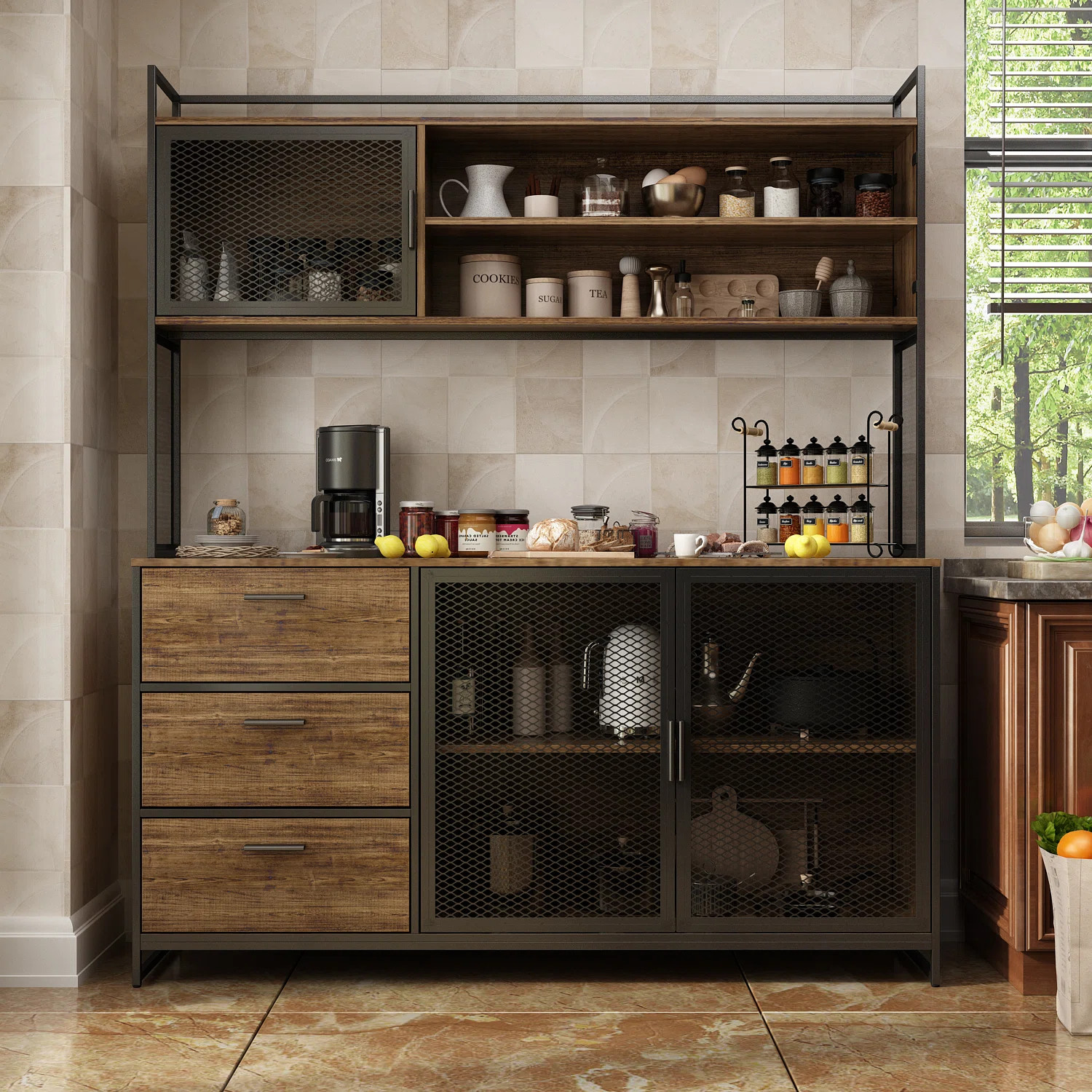 Latitude Run® Lackowski 68.5" Kitchen Pantry & Reviews | Wayfair | Wayfair North America