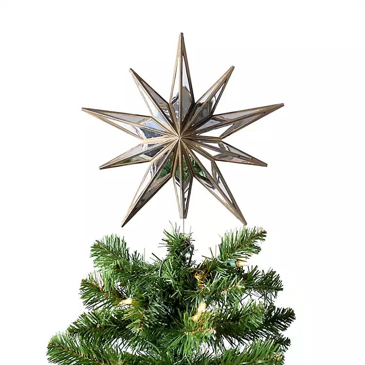 Bronze Mirrored Star Christmas Tree Topper | Kirkland's Home