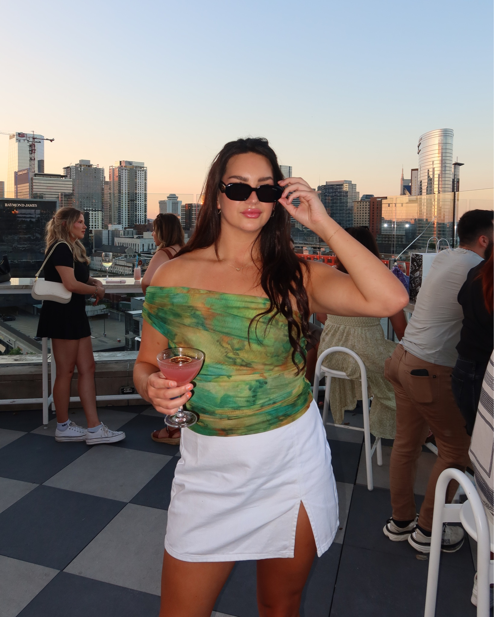 Rooftop happy hour season is here! 💫💫

Summer outfit, wrap top, Prada, white denim skirt, cowgirl boots, Nashville outfit, girls night out, gen z, it girl Pinterest inspired 

#LTKStyleTip #LTKU #LTKSummerSales