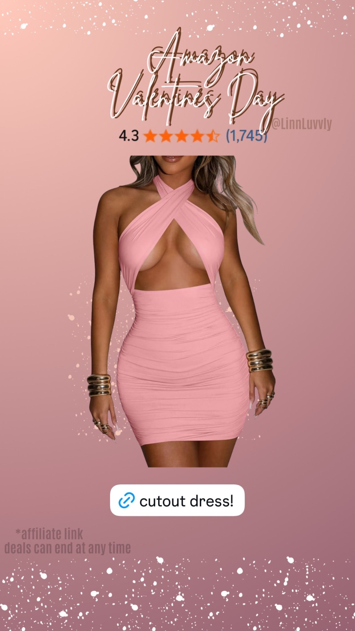 Cutout bodycon dress 

Valentines Day Outfit Inspo


#LTKootd #LTKValentine