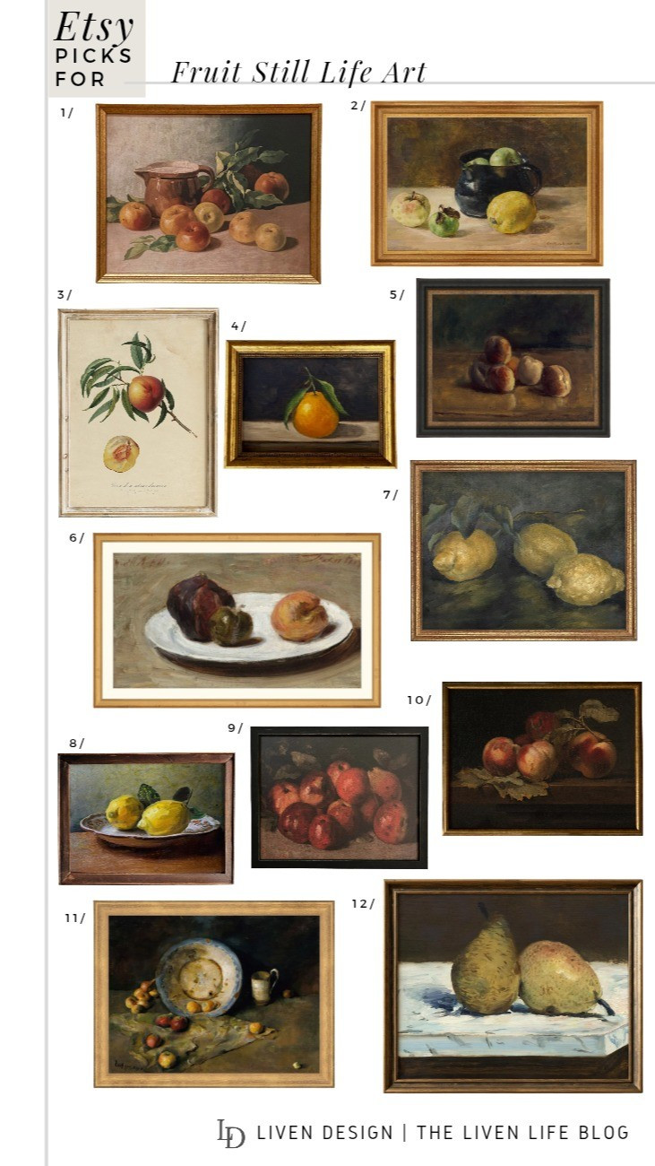 Still life fruit art painting. Vintage art. Kitchen decor. Apple art. Pears

#LTKSeasonal #LTKHome #LTKSaleAlert