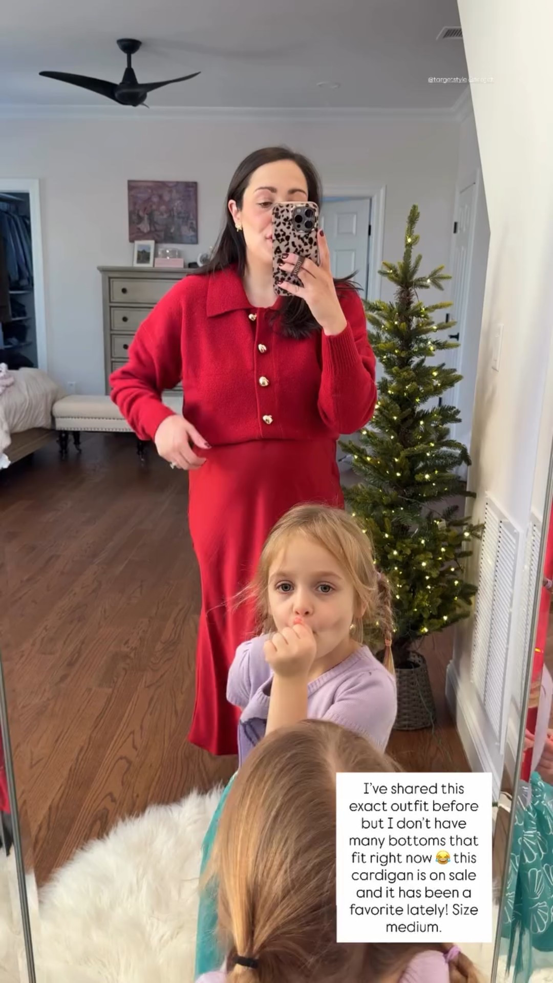 I’ve shared this exact outfit before but I don’t have many bottoms that fit right now 😂 this cardigan is on sale and it has been a favorite lately! Size medium.  @targetstyle @target