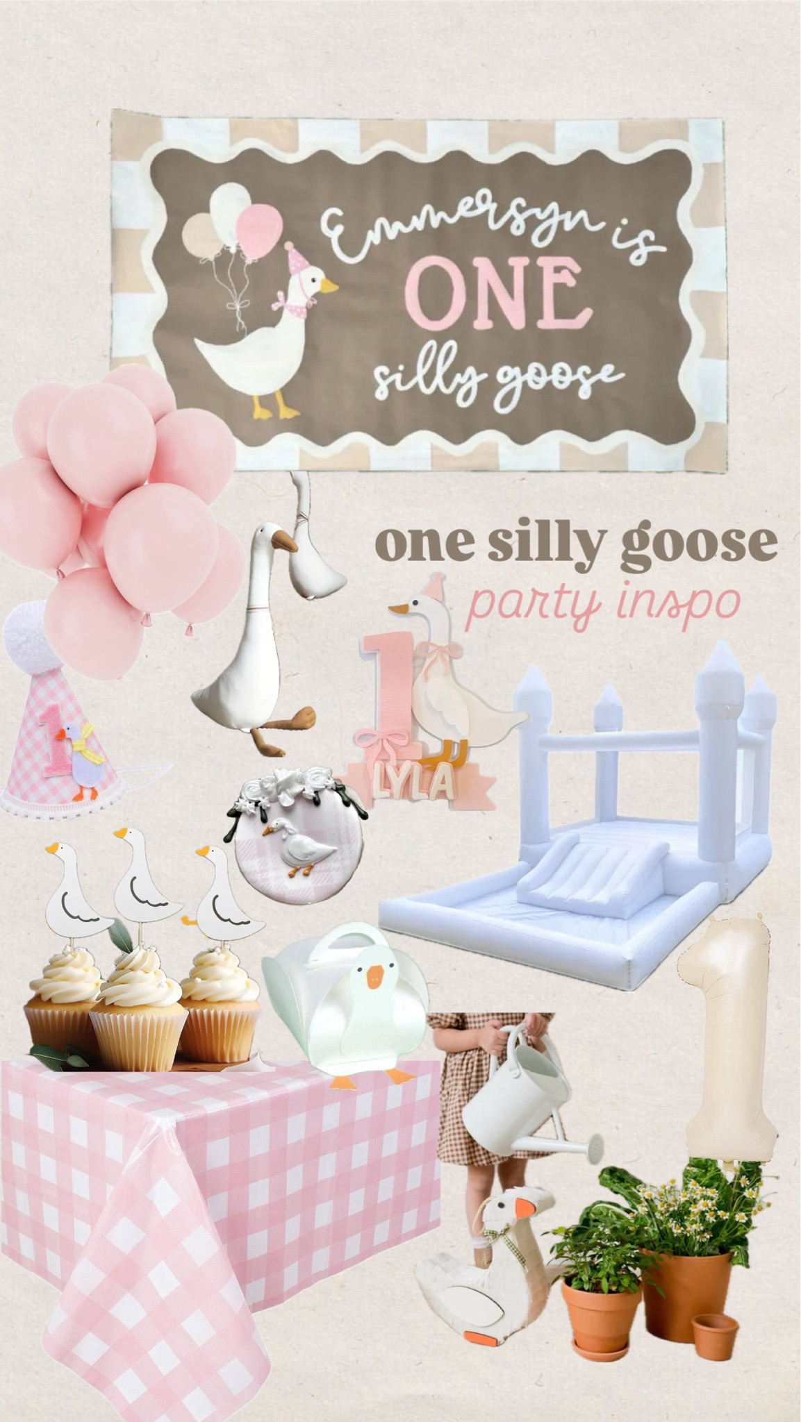 One silly goose
Kids party
Toddler party
First Birthday 
Jumping castle
Girl
Boy
Baby
Bounce house
Favors
Cake topper

#LTKParties #LTKKids #LTKFindsUnder50