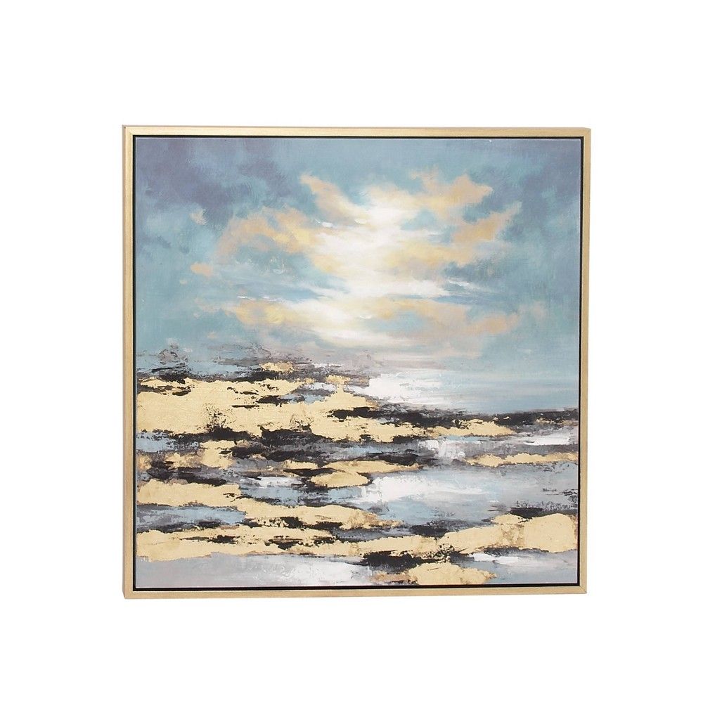 39"" x 39"" Contemporary Sunset Framed Canvas Wall Art - Olivia & May | Target