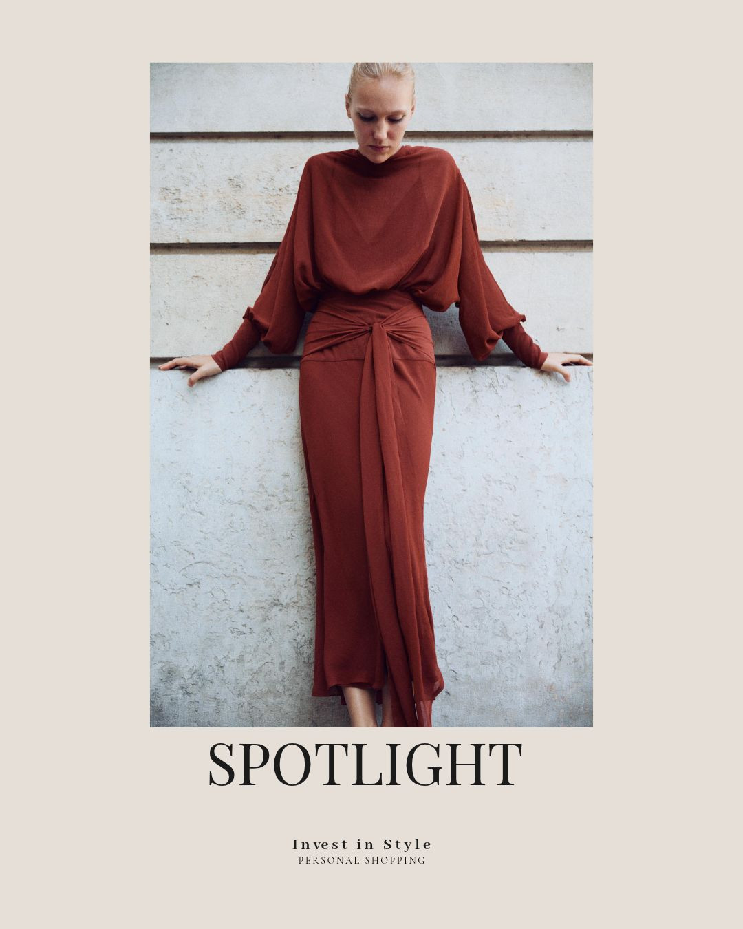 this dress looks stunning for an autumn/winter wedding guest or party  
I havn't seen in in store yet but I will try when I do.
beautiful rust red shade too.  

 #LTKautumn #LTKwedding #LTKpartywear