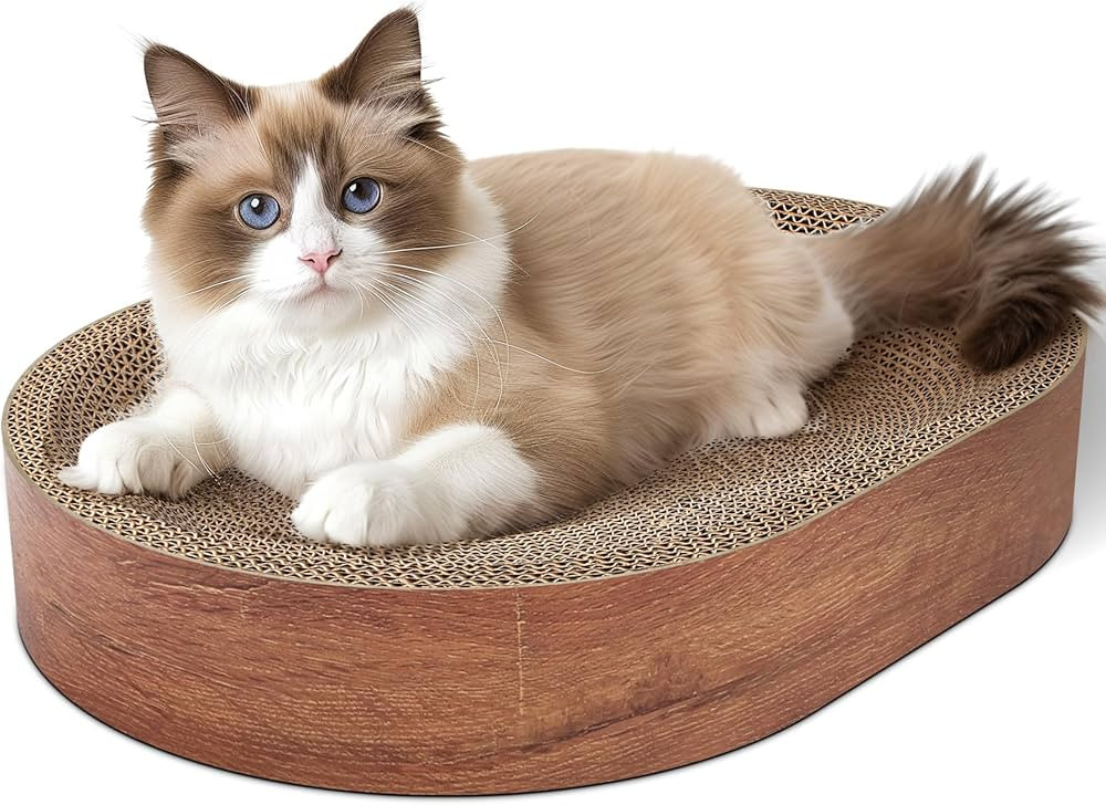 Amazon.com : ComSaf Cat Scratching Board - Cat Scratcher for Indoor Cats, Cardboard Cat Scratch P... | Amazon (US)