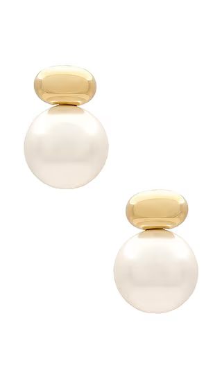 Empress Pearl Earring in Gold & Pearl | Revolve Clothing (Global)