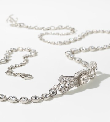 CHANEL 23S  RUNWAY JEWELRY CRYSTAL CHAIN CC BOW BELT  (NIB) | eBay US