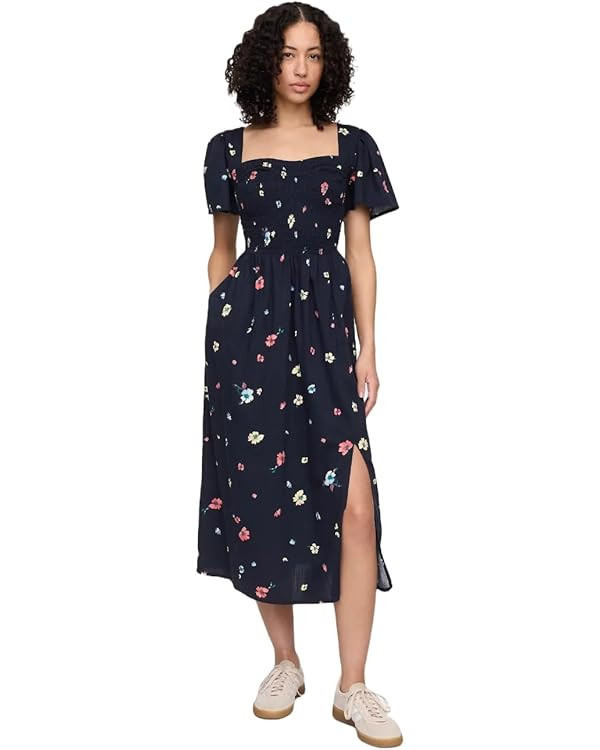 GAP Women's Smocked Midi Dress | Amazon (US)
