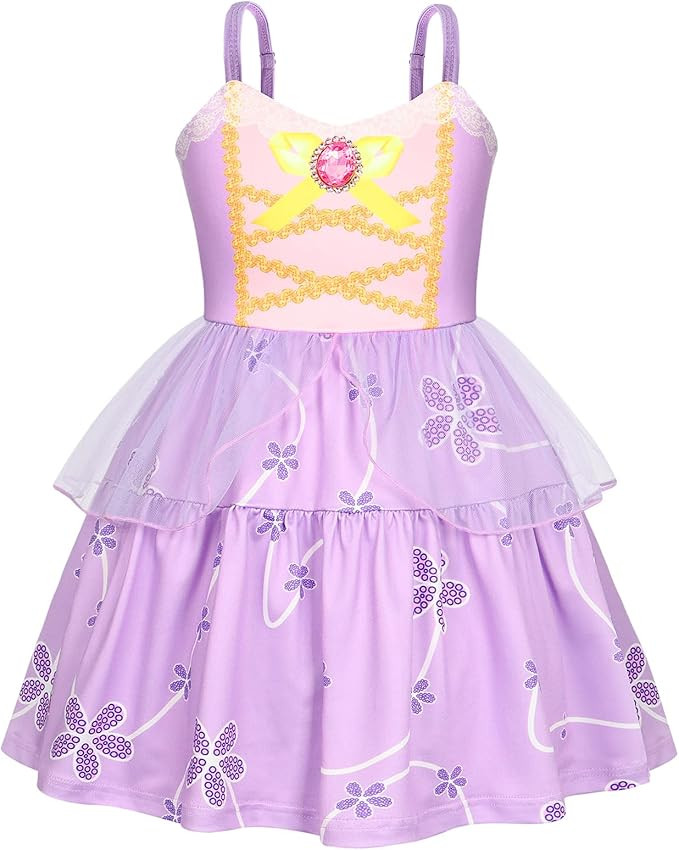 AmzBarley Princess Dress Up for Girls Halloween Costume Birthday Party Christmas Gift Toddler Kid... | Amazon (US)