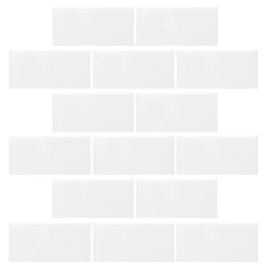 Daltile Restore Bright White 12 in. x 12 in. x 6.35 mm Ceramic Mosaic Wall Tile-RE1524BWHD1P2 - The  | The Home Depot