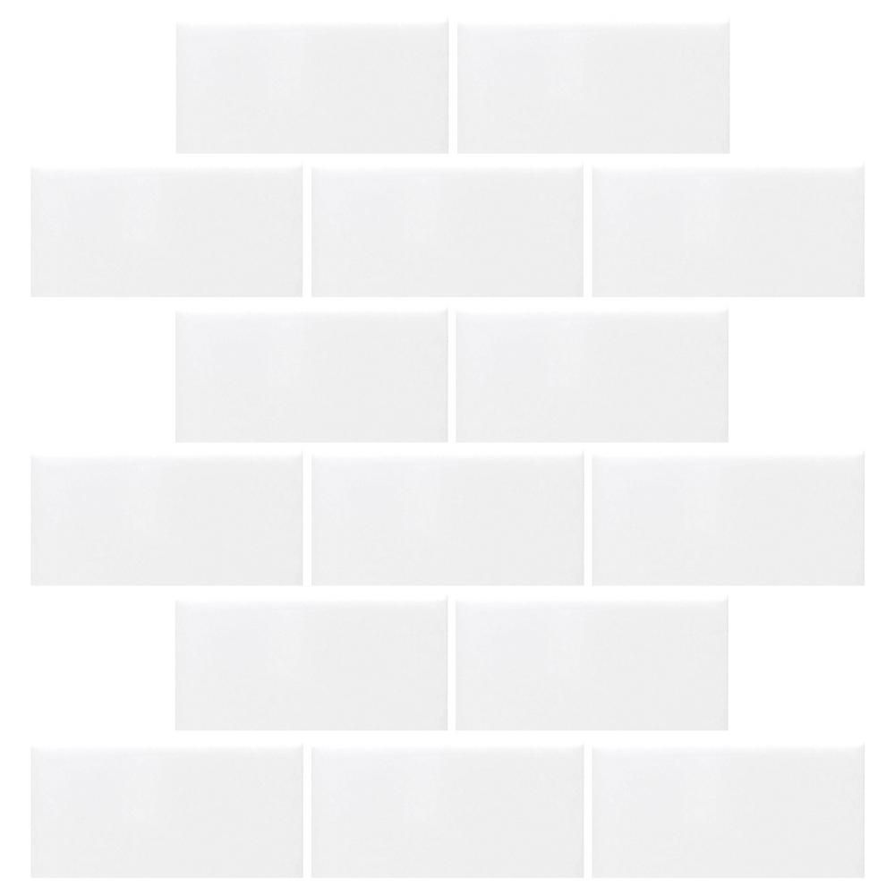 Daltile Restore Bright White 12 in. x 12 in. x 6.35 mm Ceramic Mosaic Wall Tile-RE1524BWHD1P2 - The  | The Home Depot