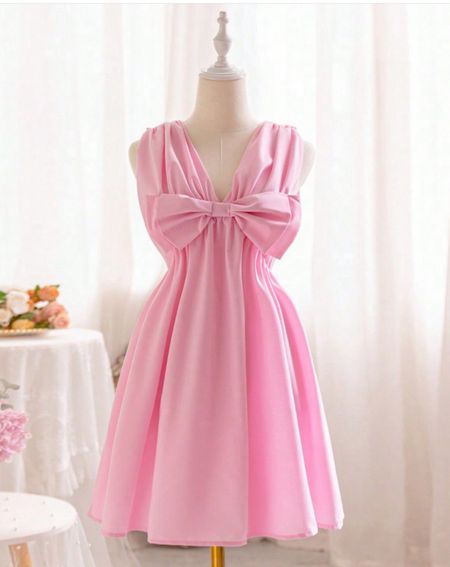 Pink bow dress for women 

#LTKFindsUnder50 #LTKFindsUnder100 #LTKSeasonal