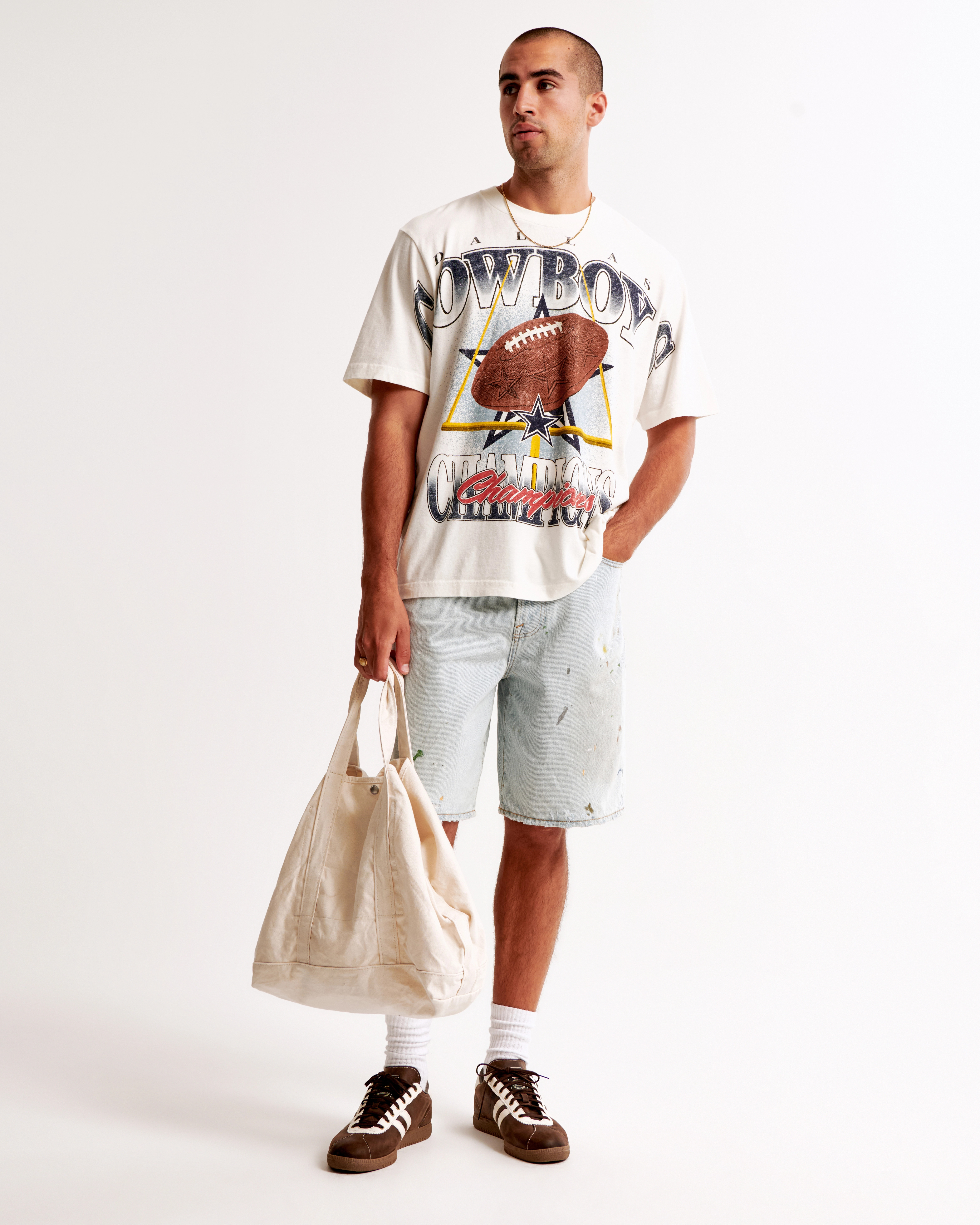 Dallas Cowboys Vintage-Inspired Graphic Tee | Abercrombie & Fitch (US)