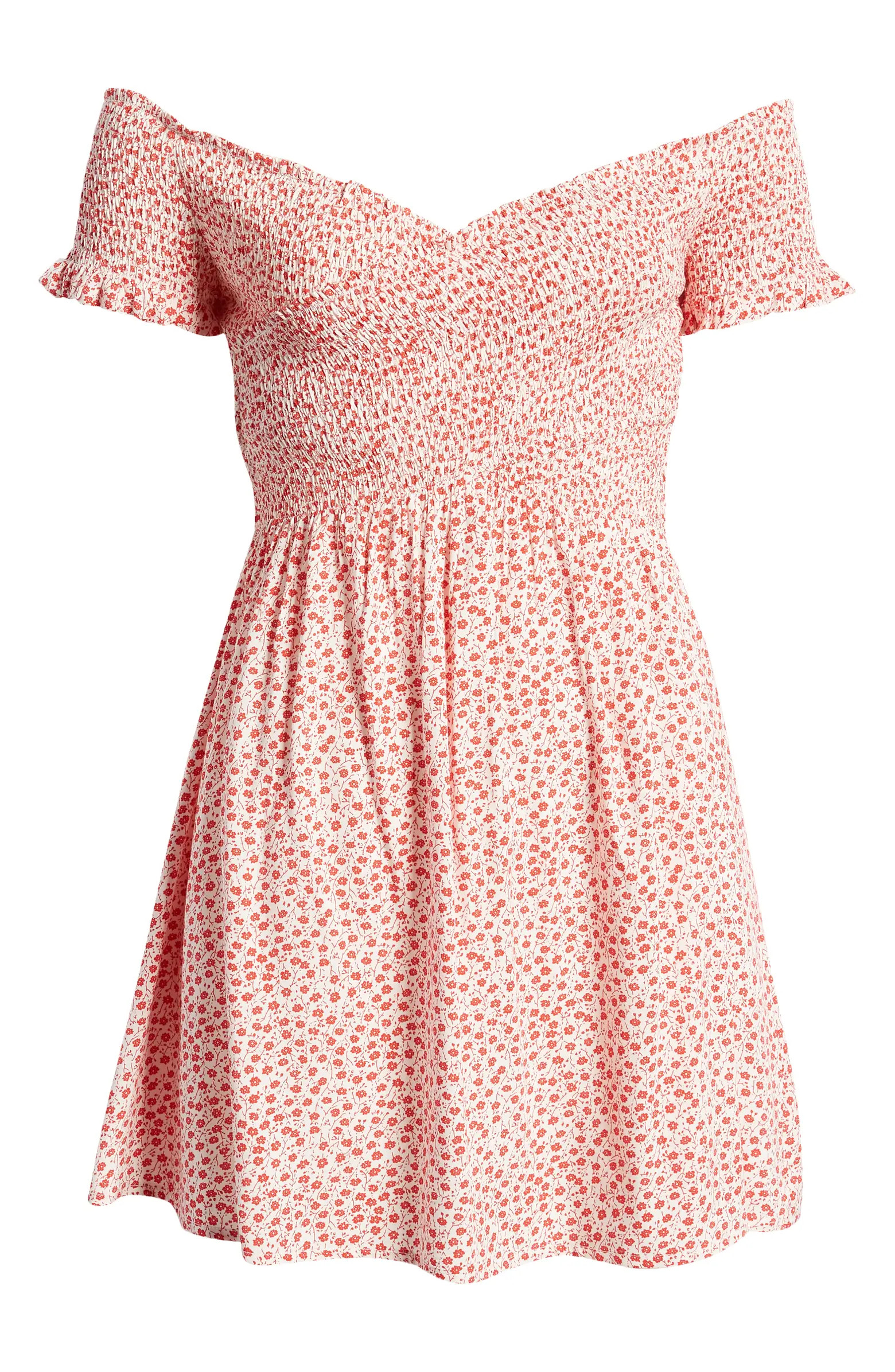 Flirt It Up Off the Shoulder Minidress | Nordstrom