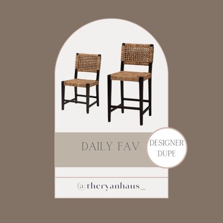 Budget friendly counter stool, and dining chair! 

Designer dupe! Dining chair, amber interiors inspired , studio McGee , home decor 

#LTKhome #LTKFind