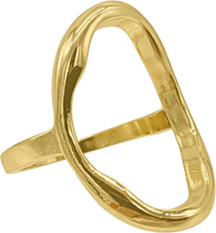 Open Hammered Oval Ring | Nordstrom Rack