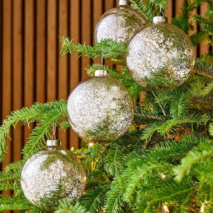 Large Mercury Ball Ornaments (Set of 4) | West Elm (US)
