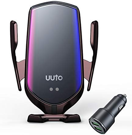 Wireless Car Charger, 10W Qi Fast Charging Auto-Clamping Car Mount Air Vent Phone Holder for iPho... | Amazon (US)