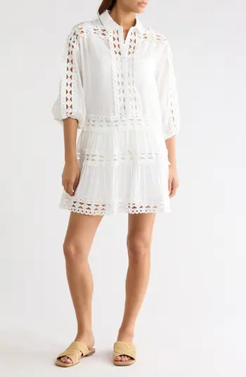 Lace Trim Cover-Up Dress | Nordstrom