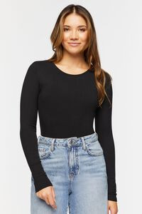 Ribbed Long-Sleeve Bodysuit | Forever 21 (US)