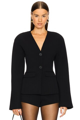 Gal Polished Crepe Blazer
                    
                    EAVES | Revolve Clothing (Global)