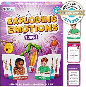 SkillEase Exploding Emotions Flashcards and Game: 2 in 1, Social Emotional Learning, Emotion and ... | Amazon (US)