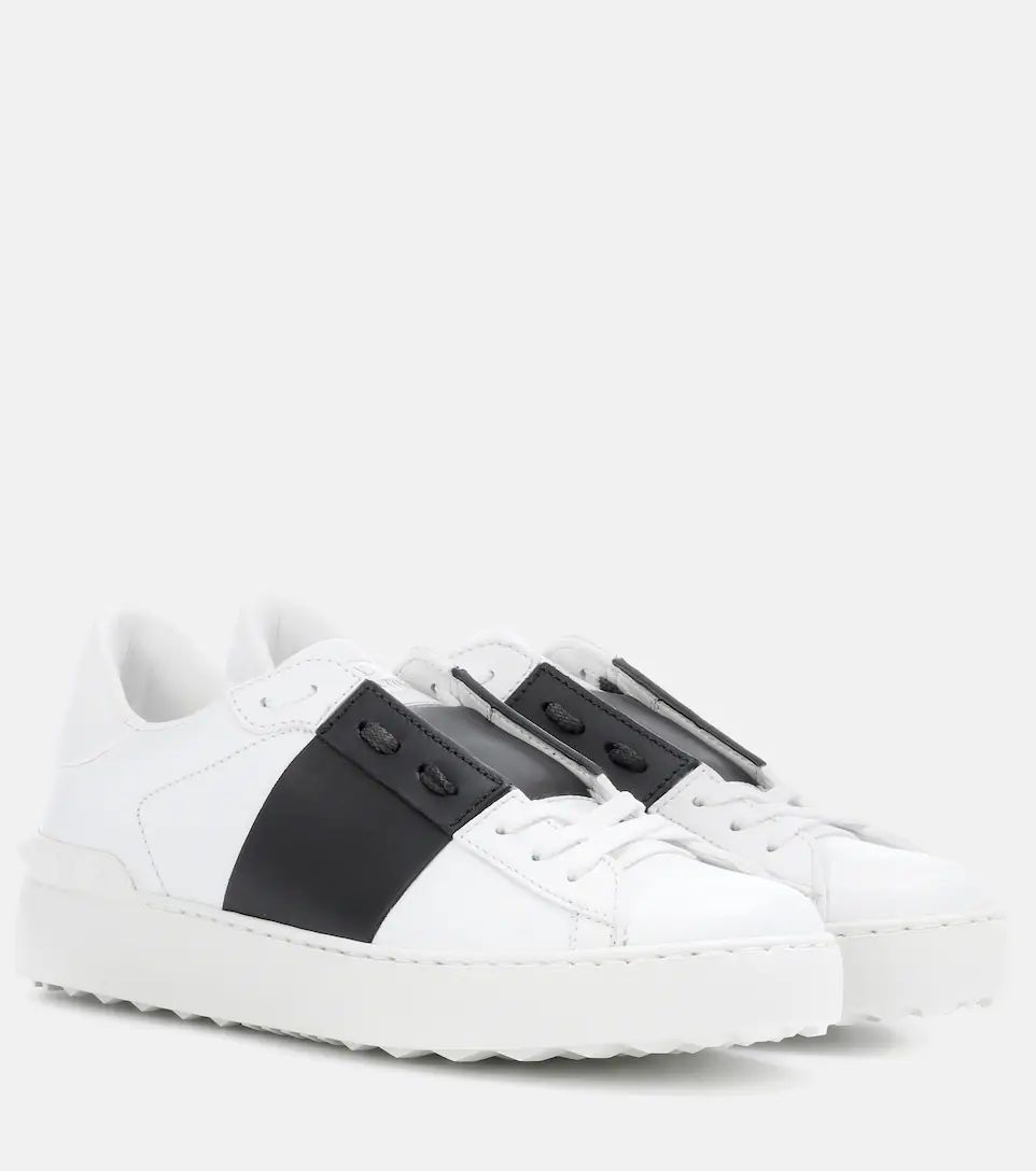 Valentino Garavani Open leather sneakers | Mytheresa (US/CA)