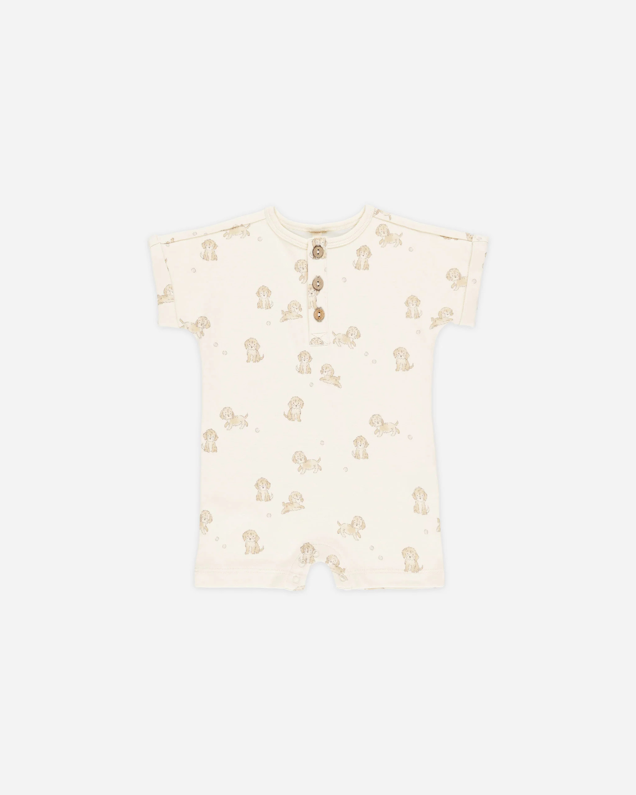Short Sleeve One-Piece || Puppies | Rylee + Cru
