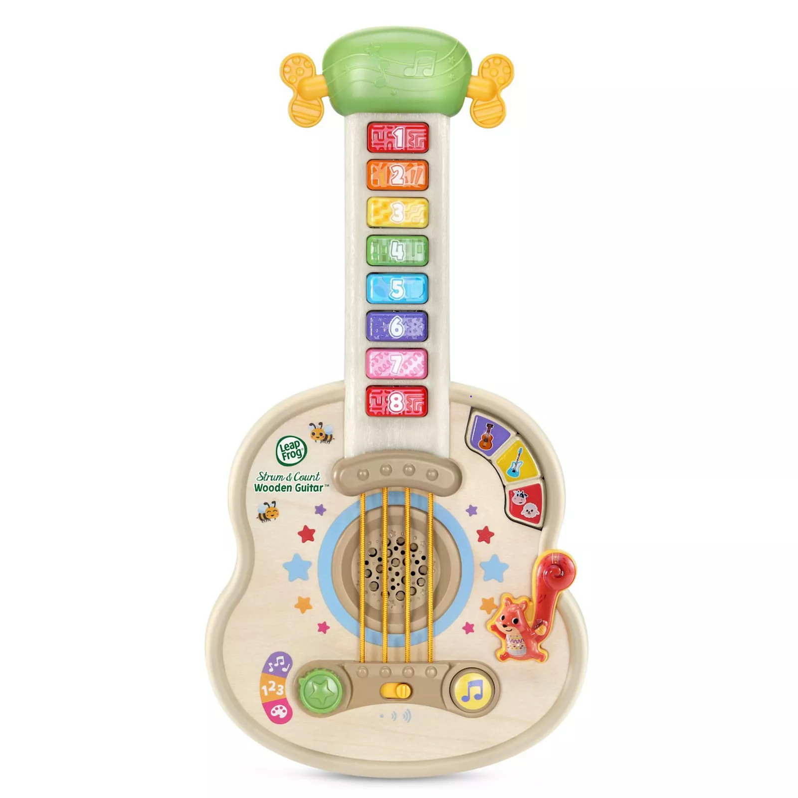 LeapFrog Strum & Count Wooden Guitar, Multi | Kohl's