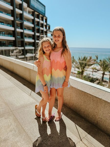 In love with this cute swimsuit coverup from Amazon the girls wore on our spring break trip to Mexico! It matches perfectly with the terrycloth flower bathing suits from Old Navy! Both are under $30! 

#LTKSeasonal #LTKkids #LTKtravel