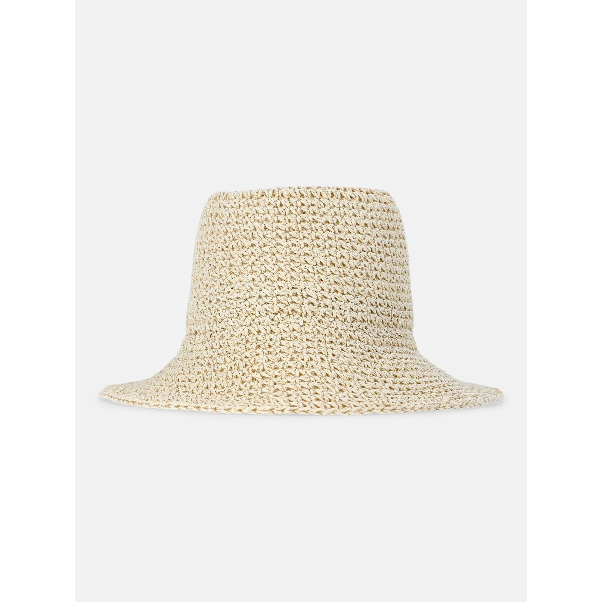 Time and Tru Women's Crochet Bucket, Light Natural | Walmart (US)