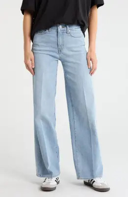 FRAME The High Rise Wide Leg Jeans in Luma at Nordstrom Rack, Size 33 | Nordstrom Rack