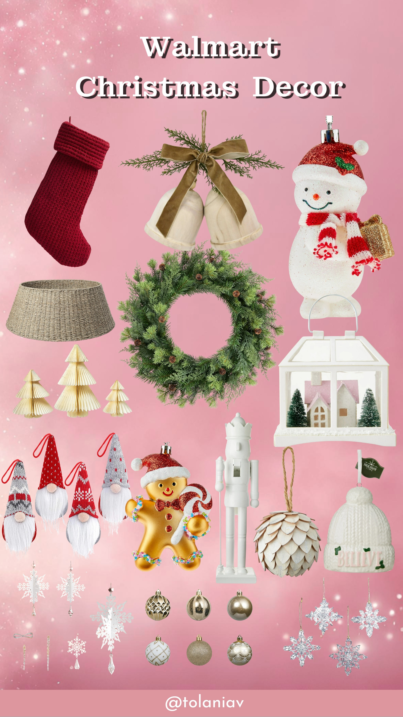 Turning the house into a holiday wonderland—without breaking the bank! Walmart’s Christmas decor is bringing all the festive feels this season. Time to get cozy and deck the halls! 🎄✨                                                     Walmart Christmas decor, festive decor, holiday decorations, Christmas home decor, affordable holiday decor, seasonal decor, cozy holiday vibes, Christmas decorations, holiday home styling, festive home transformation. 

 #LTKHoliday #LTKHome #LTKFindsUnder50