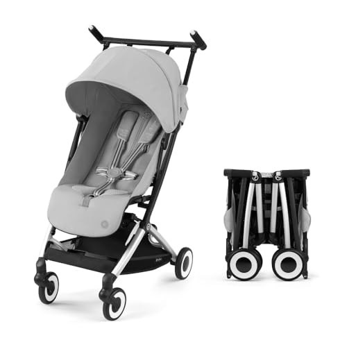 Cybex Libelle 2 Travel pockit Baby Stroller - Lightweight Carry-On Travel Stroller for Airplane with One-Hand Recline, Compatible with CYBEX Car Seats, Fog Grey | Amazon (US)