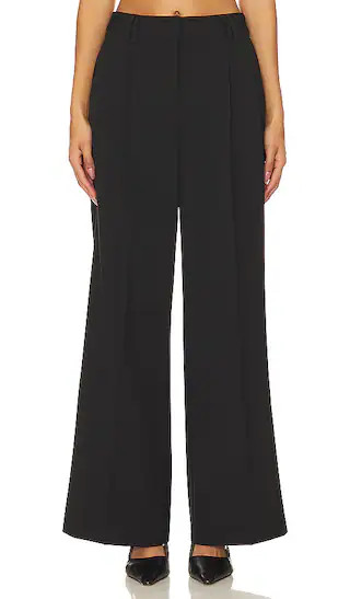 High Waisted Trouser in Black | Revolve Clothing (Global)