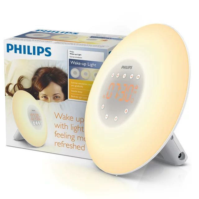 Philips Wake-Up Light, Sunrise Simulation, Bedside Lamp, Snooze Function, HF3500/60 | Walmart (US)