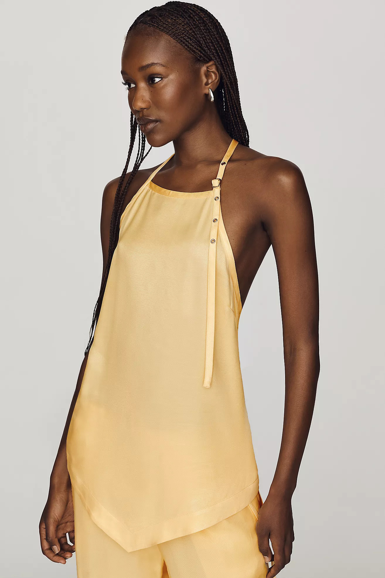 Maeve Silken Halter Top | Anthropologie (US)