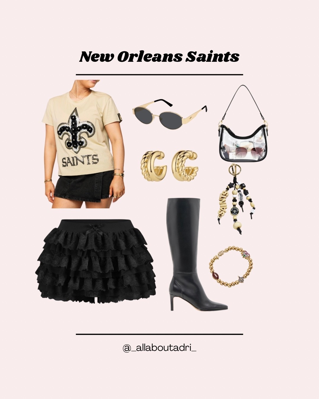 NFL game day outfit for the New Orleans Saints! 🏈✨

#LTKStyleTip