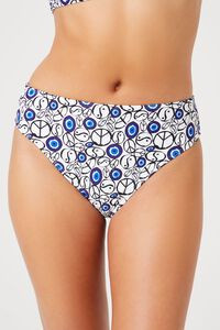 Evil Eye High-Rise Bikini Bottoms | Forever 21 (US)