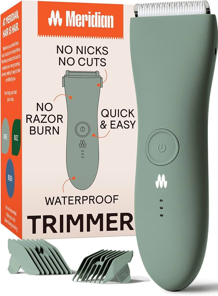 MERIDIAN The Trimmer Original - Body Hair Trimmer for Men, Electric Shaver for Pubic Hair, Chest,... | Amazon (US)