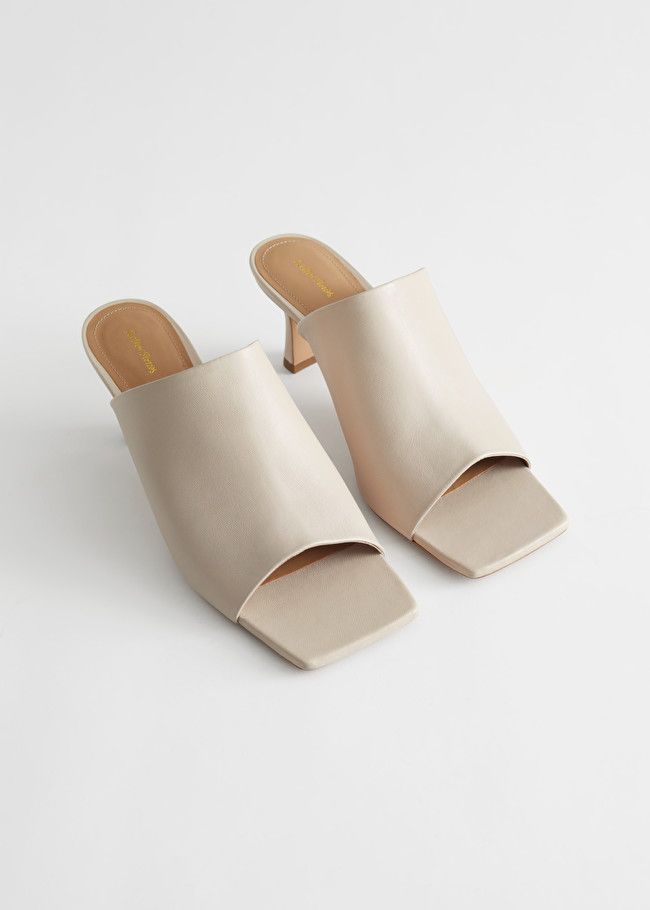 Leather Flared Heel Mules | & Other Stories (EU + UK)
