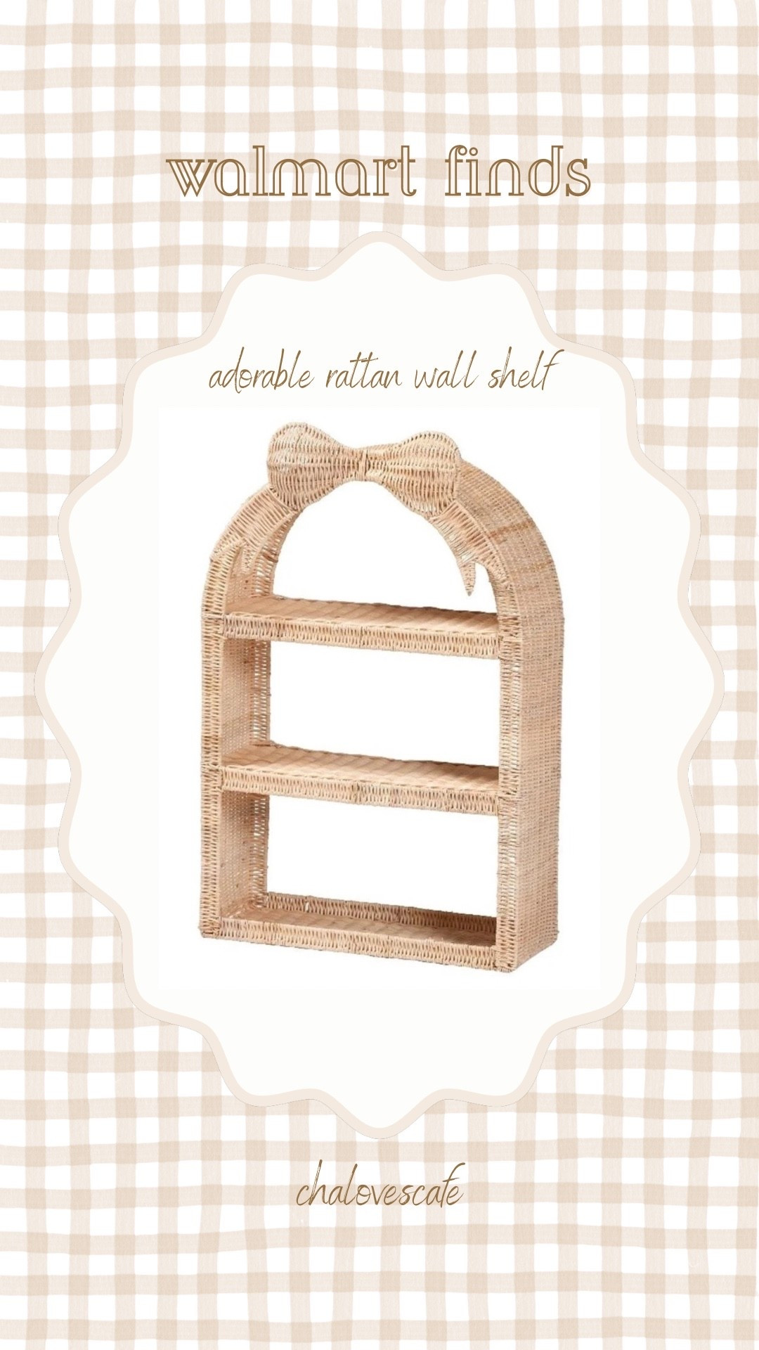 Adorable rattan wall shelf from Walmart 

#LTKHome