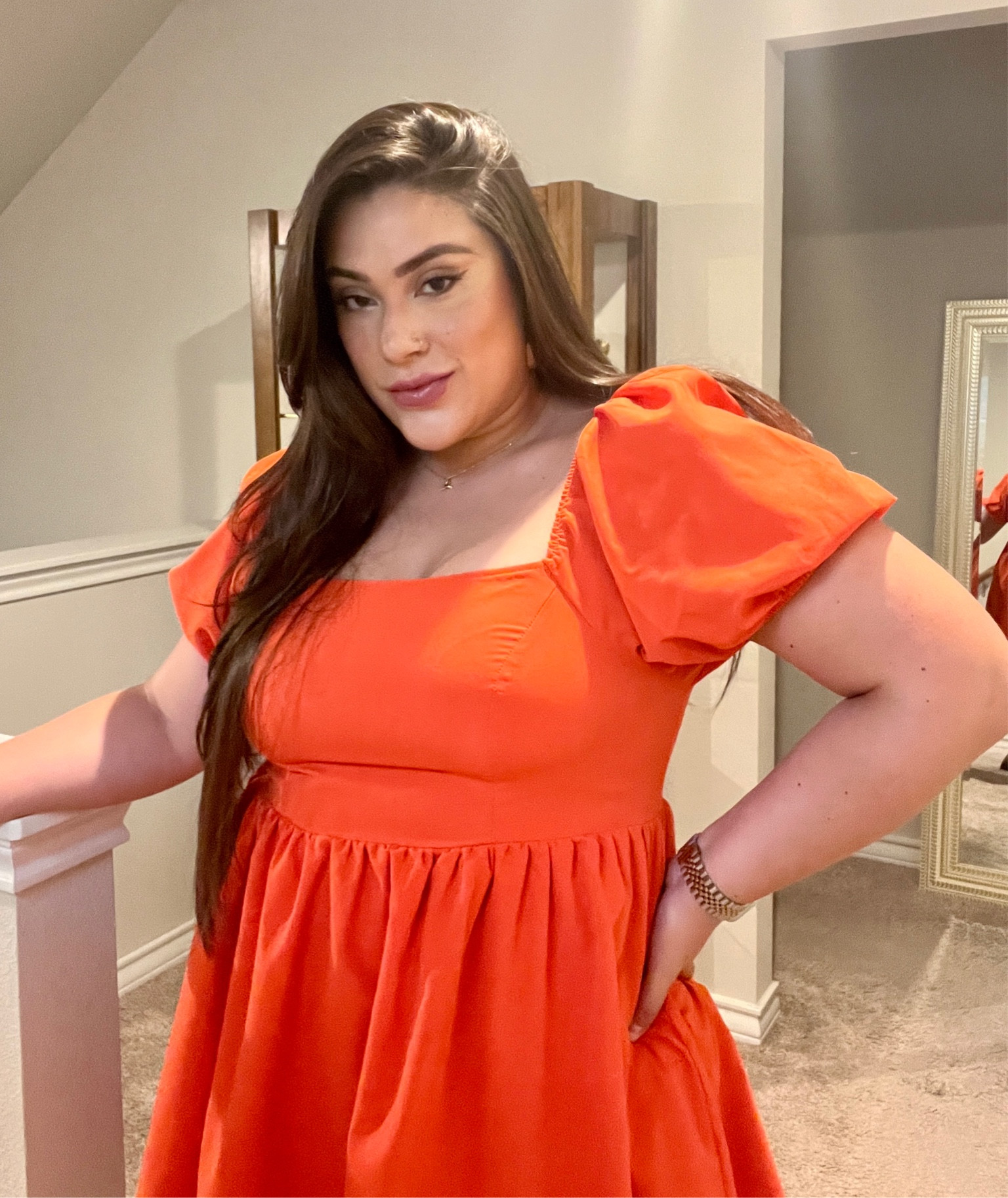 Poofy sleeves for the W-I-N 

#LTKSeasonal #LTKPlusSize