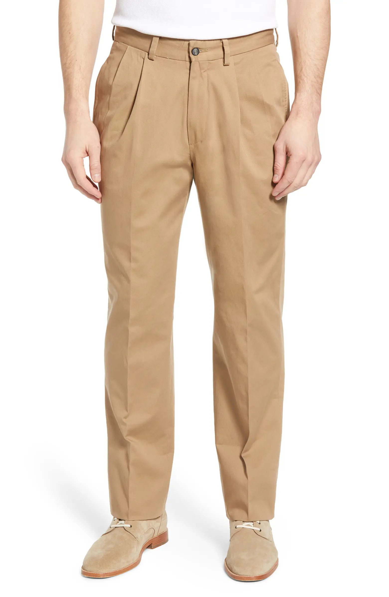 Berle Charleston Khakis Pleated Chino Pants | Nordstrom | Nordstrom