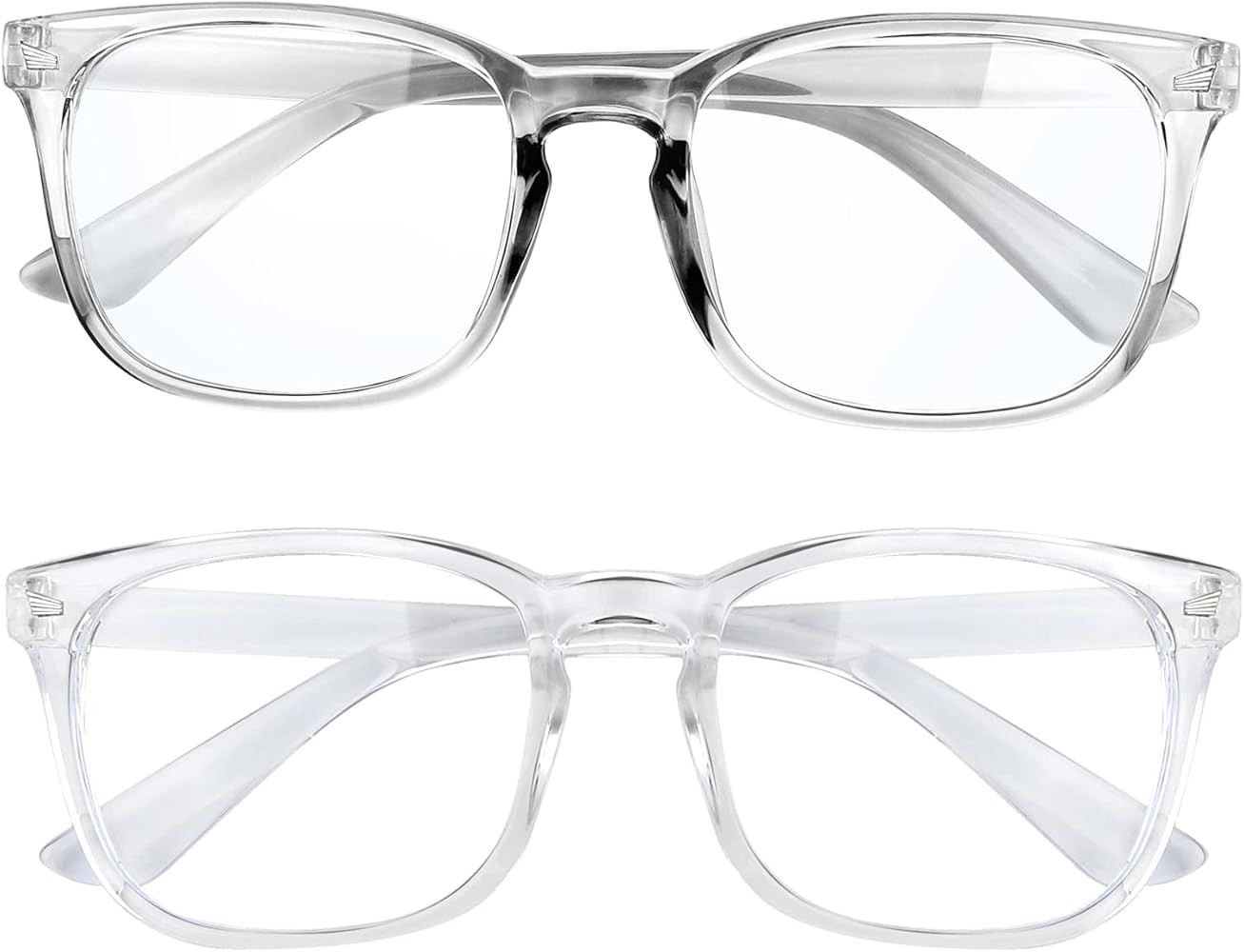 Fashion Square Blue Light Blocking Glasses - 2 Pack, Women's & Men's Computer & Gaming Glasses | Amazon (US)