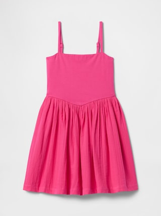 Kids Mixed Media Dress | Gap (US)